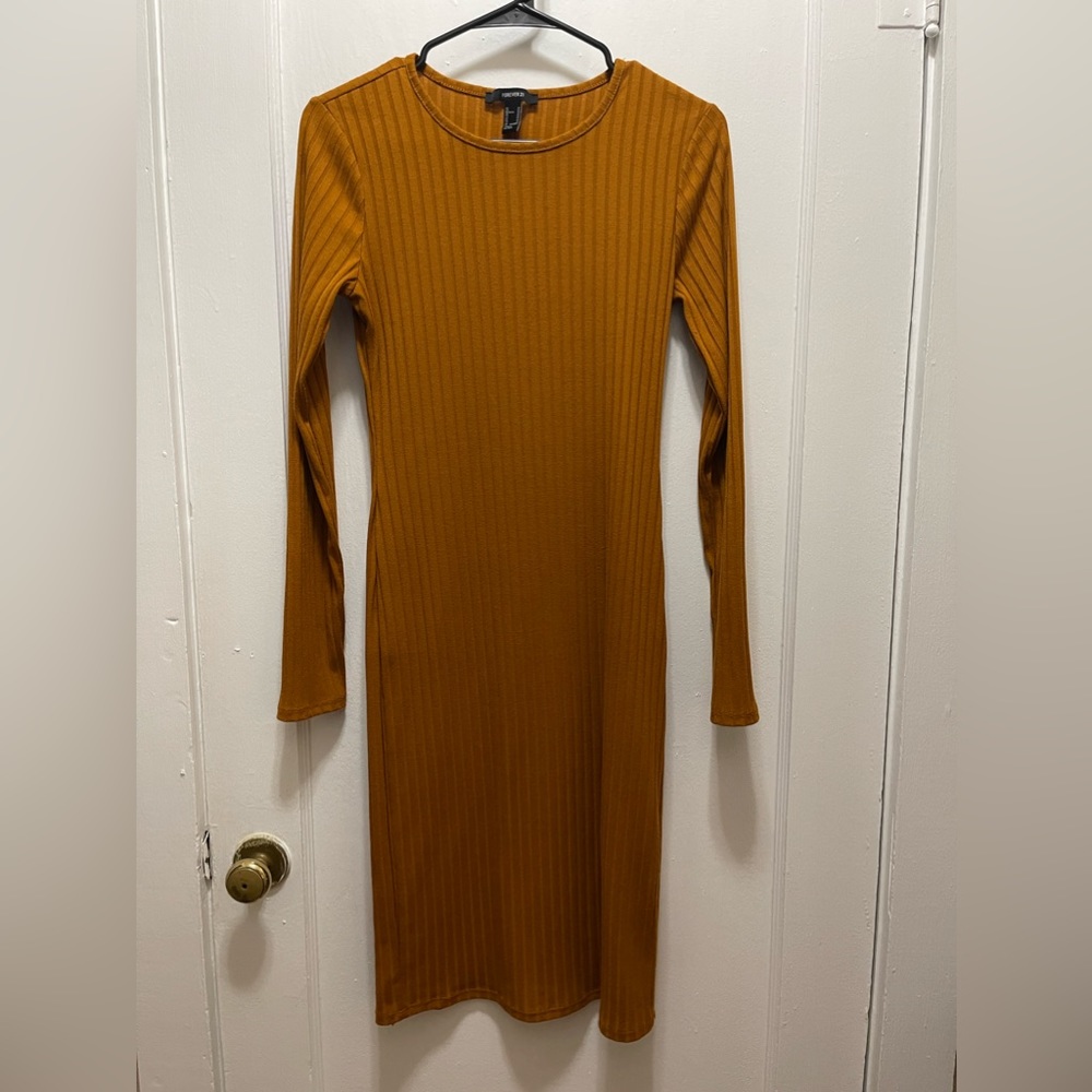 Long sleeve dress | Forever 21| M | Orange